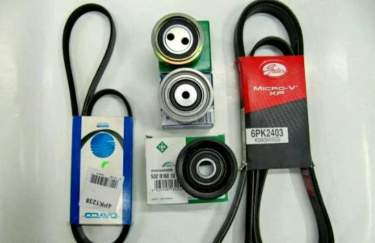 Benötigter Teilesatz Wechsel des Zahnriemens und des Einspritzpumpenriemens beim Audi A6 2.5 TDI V6