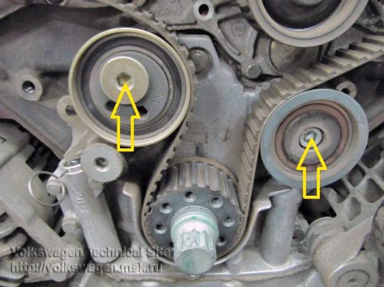 Wechsel des Zahnriemens und des Einspritzpumpenriemens beim Audi A6 2.5 TDI V6